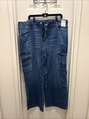 Terra & Sky Medium Blue High-Rise Denim Pants